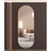 70*170 Cm Oval Shape Mirrior For The Living Room And Bedroom Gold Frame